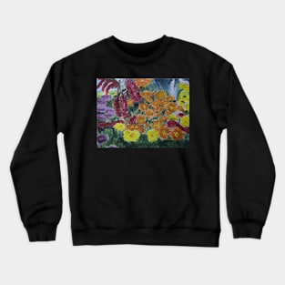 Flower border Crewneck Sweatshirt